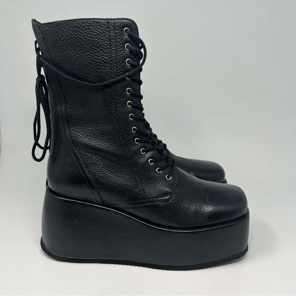 Free People Black Platform Boots - Picture 4 of 11